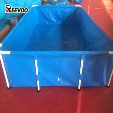1000L PVC nádrž na ryby so skladacím rámom na chov rýb
